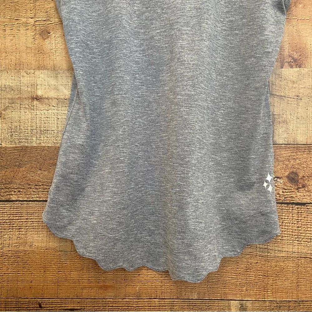 JOFIT Soft Gray + Purple Women's Sleeveless Athletic Top - Picture 3 of 7